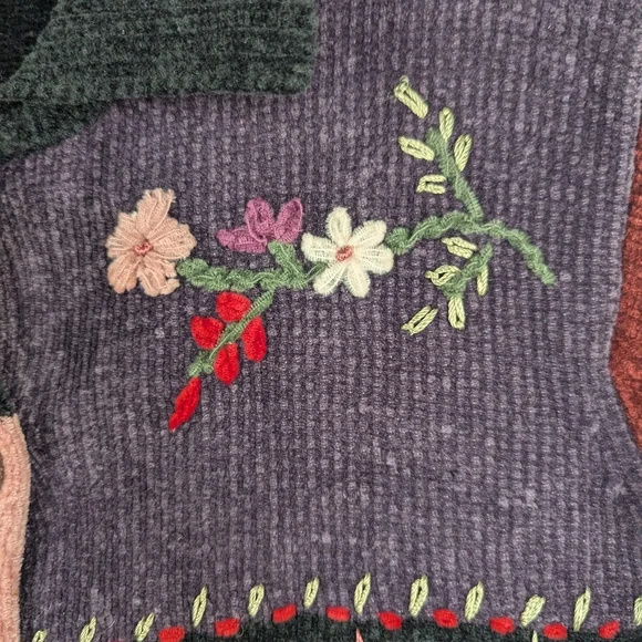 North Crest Size 8 (6-8) Chenille Cardigan In Great Vintage Condition - Picture 7 of 13